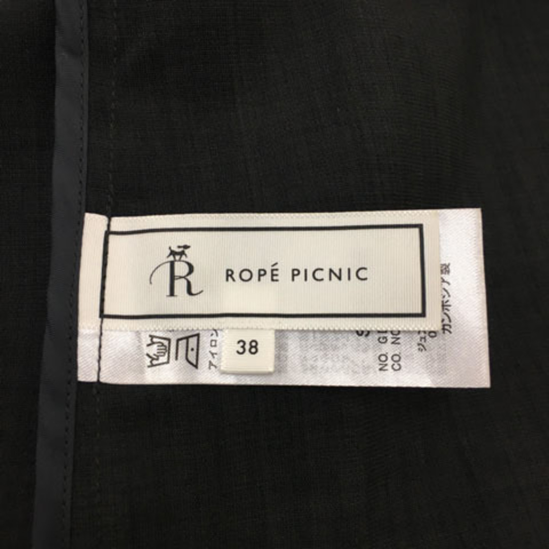 Rope' Picnic(ロペピクニック)のロペピクニック ジャケット テーラード シングル 五分袖 38 黒 グレー レディースのジャケット/アウター(その他)の商品写真