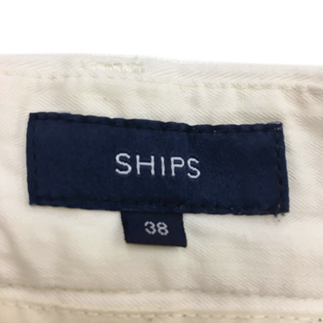 SHIPS(シップス)のシップス SHIPS パンツ テーパード クロップド 無地 38 白 ホワイト レディースのパンツ(その他)の商品写真