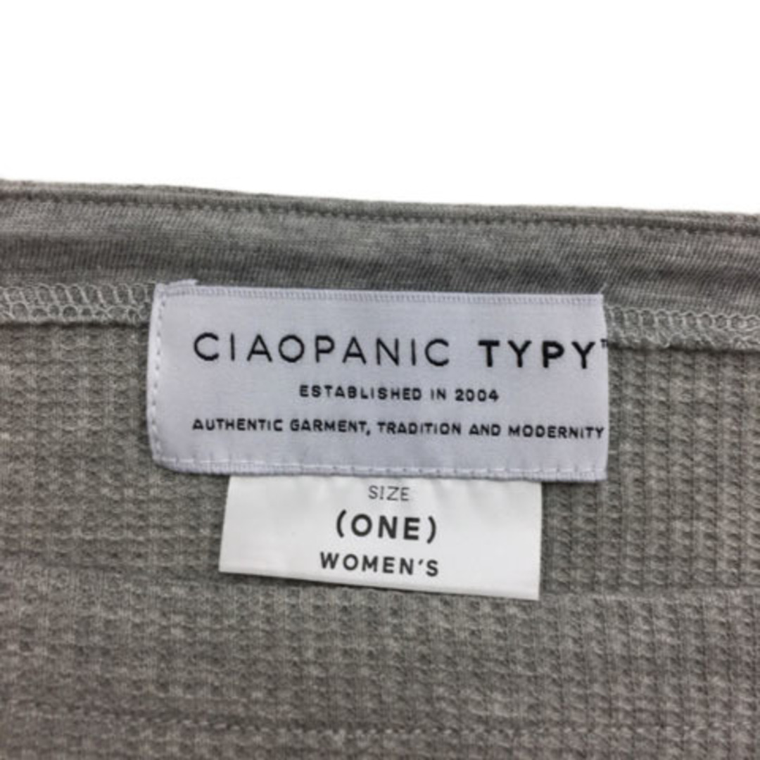 CIAOPANIC TYPY(チャオパニックティピー)のチャオパニック ティピー Tシャツ カットソー ロンT 長袖 ONE グレー レディースのトップス(Tシャツ(長袖/七分))の商品写真