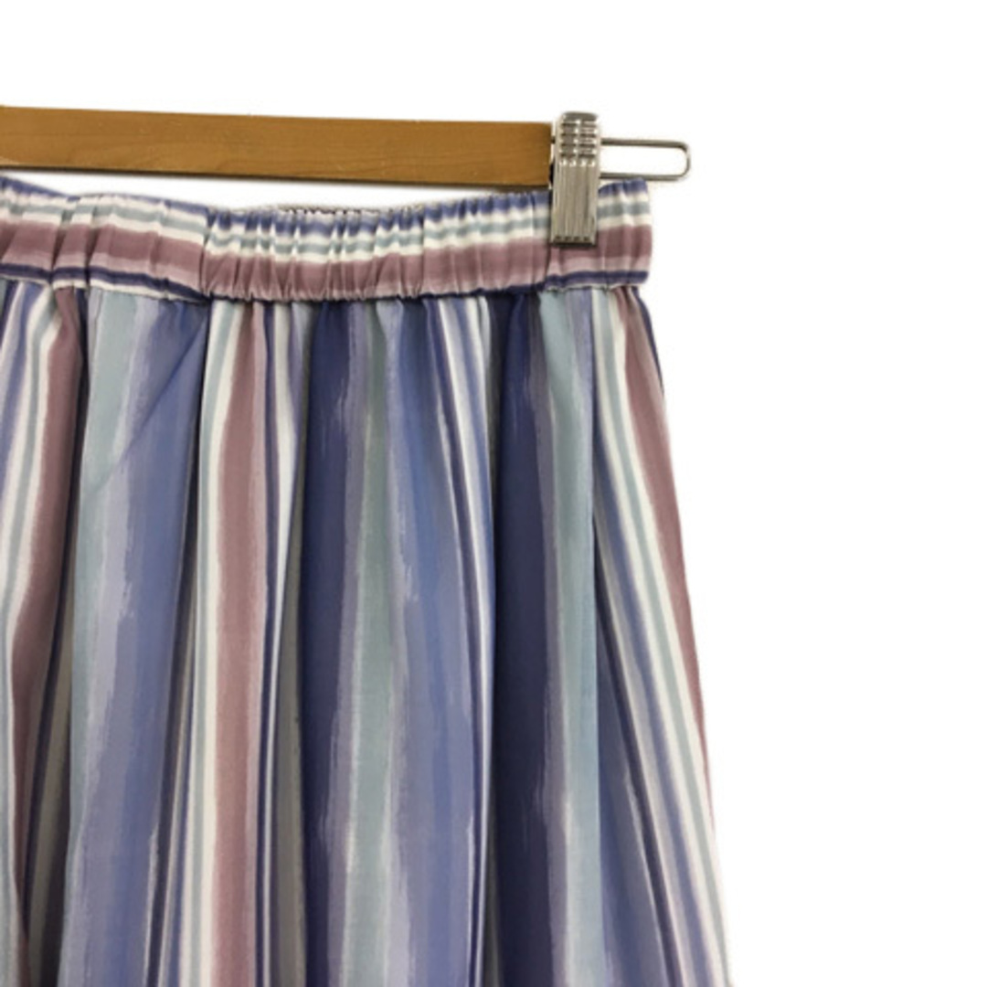 31 Sons de mode(トランテアンソンドゥモード)のトランテアン ソン ドゥ モード スカート ロング ティアード 総柄 36 紫 レディースのスカート(ロングスカート)の商品写真