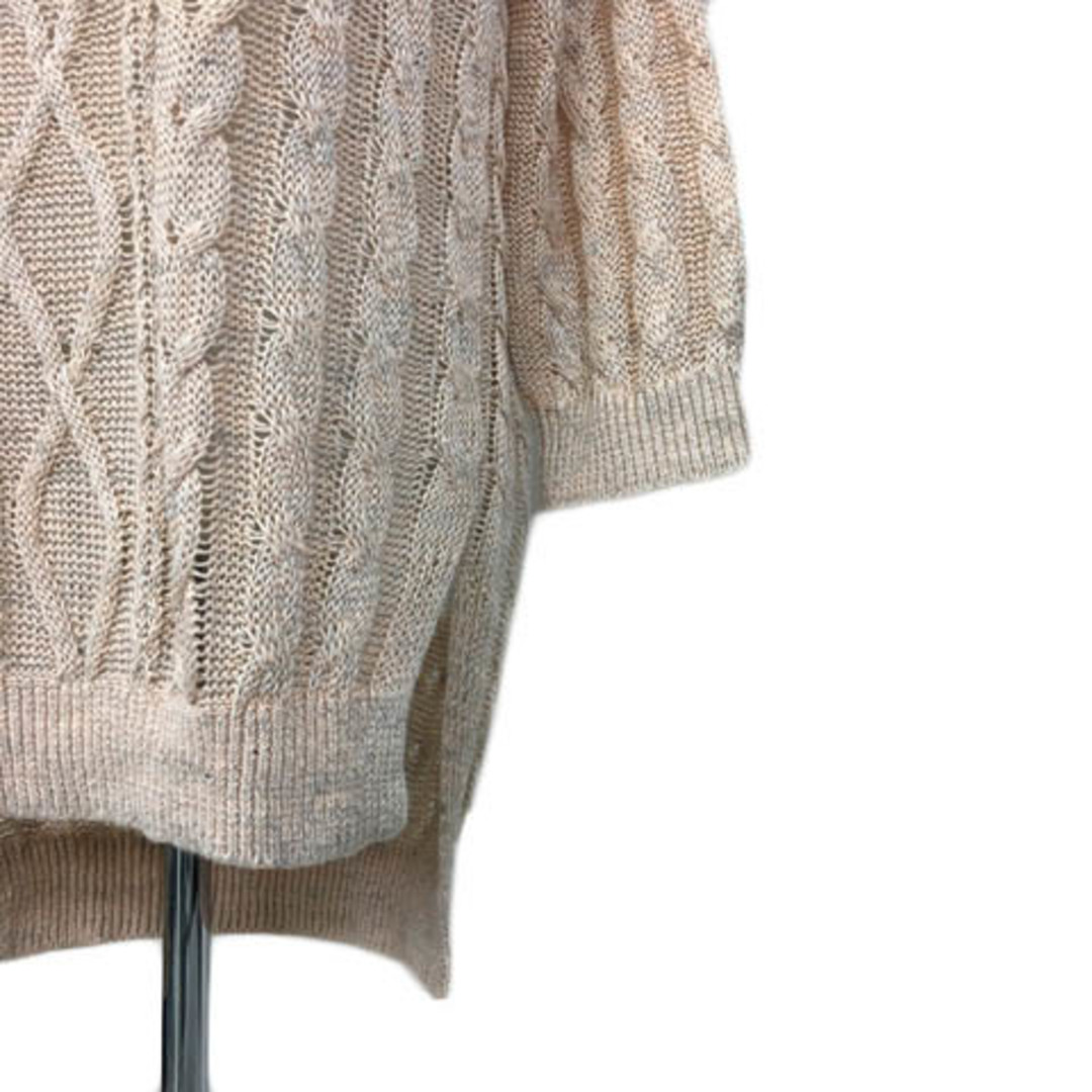 MACPHEE(マカフィー)のマカフィー トゥモローランド チュニック セーター ニット 七分袖 1 ピンク レディースのトップス(ニット/セーター)の商品写真