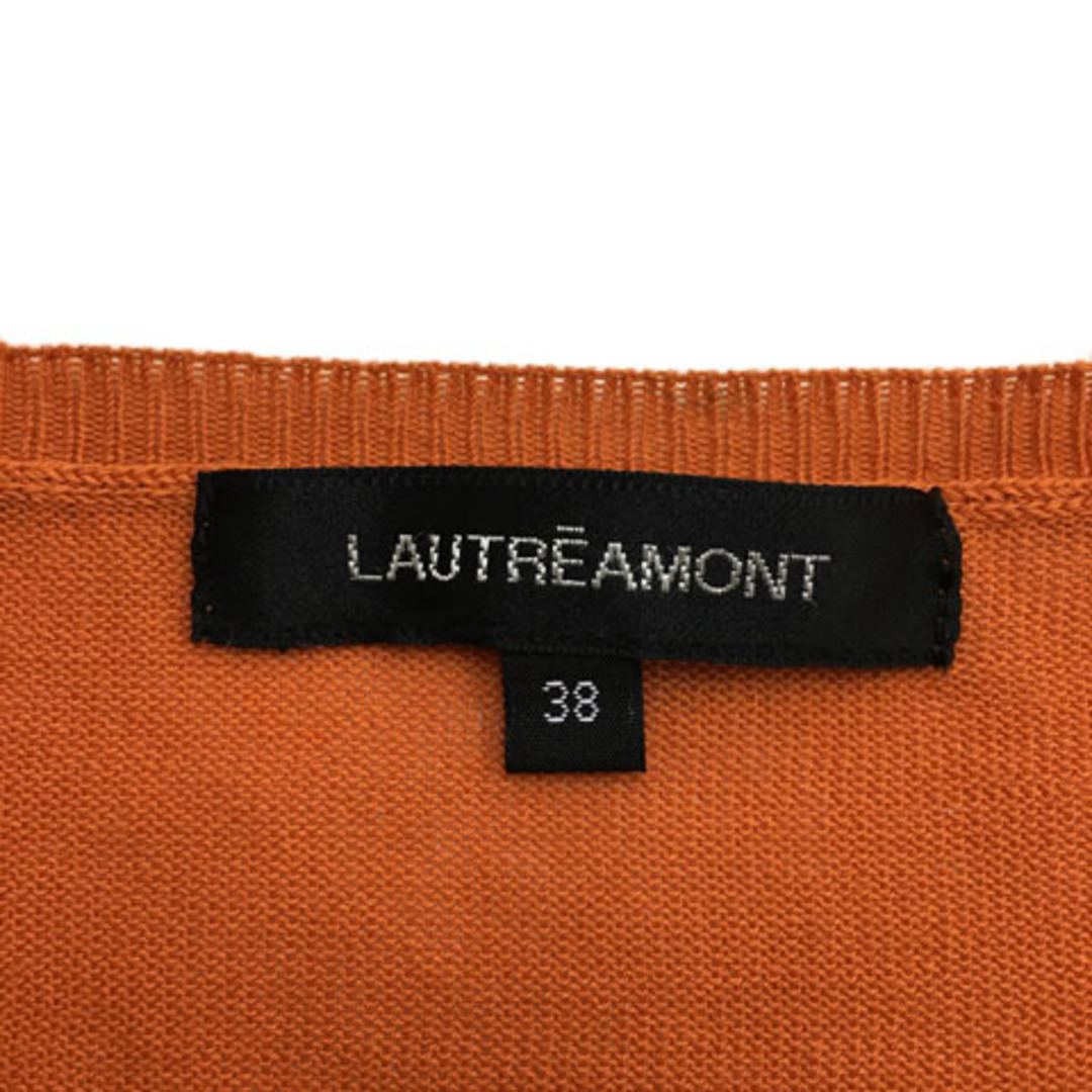 LAUTREAMONT(ロートレアモン)のロートレアモン カーディガン ニット ラウンドネック 長袖 38 オレンジ レディースのトップス(カーディガン)の商品写真