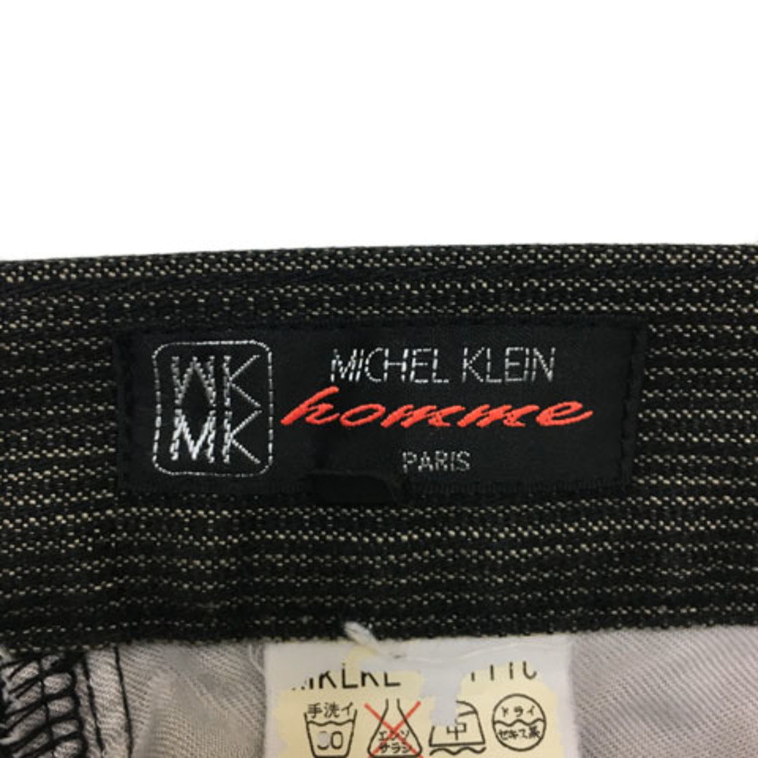 MK MICHEL KLEIN homme(エムケーミッシェルクランオム)のエムケーミッシェルクランオム パンツ ストレート ロング 50 茶 黒 メンズのパンツ(スラックス)の商品写真