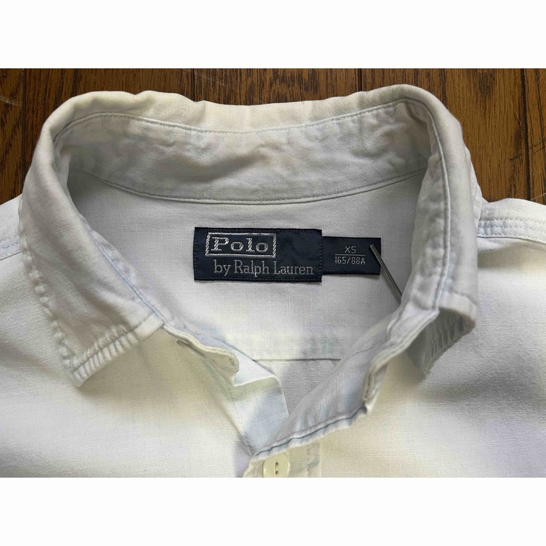 POLO RALPH LAUREN(ポロラルフローレン)のポロラルフローレン/シャンブレーシャツ/サイズXS/1967/ヴィンテージ/刺繍 メンズのトップス(Tシャツ/カットソー(七分/長袖))の商品写真