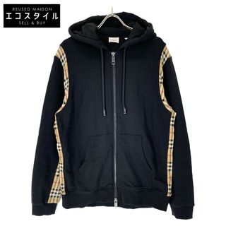 BURBERRY - バーバリー 8034510 ﾌﾞﾗｯｸ CHECKER ZIP ﾁｪｯｸ切替 ｼﾞｯﾌﾟｱｯﾌﾟﾊﾟｰｶｰ M