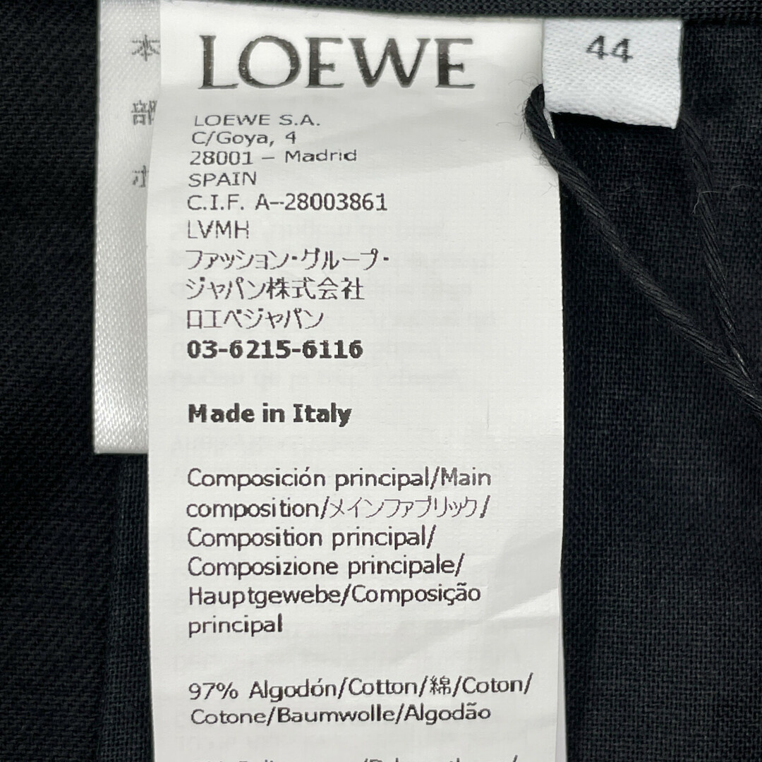 LOEWE(ロエベ)のロエベ H526Y04WAT ﾌﾞﾗｯｸ CARGO TROUSERS ﾊﾟﾝﾂ 44 メンズのパンツ(その他)の商品写真