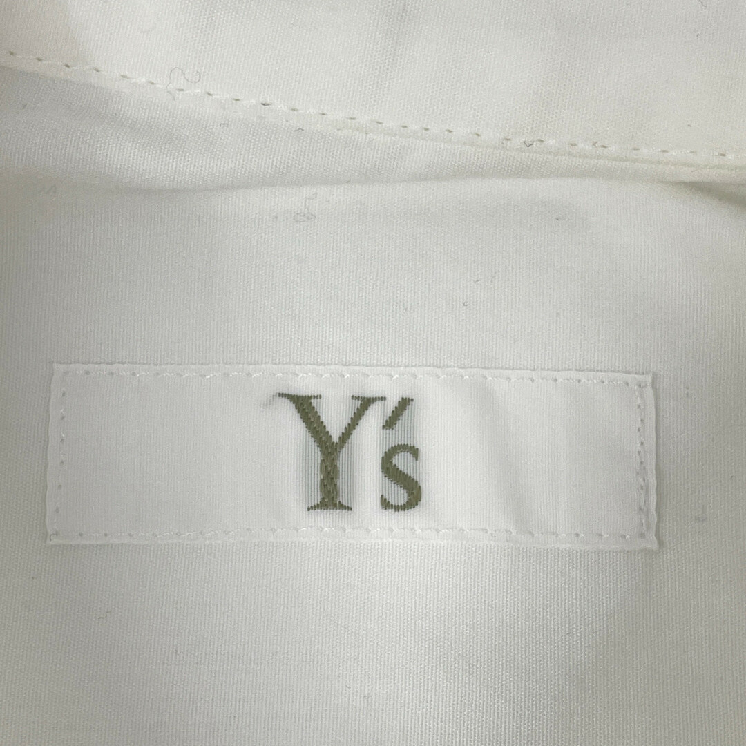 Y's(ワイズ)のワイズ ﾎﾜｲﾄ YX-B11-001 ｺｯﾄﾝ BROAD CURVE SLIT BLOUSE 1 レディースのワンピース(その他)の商品写真