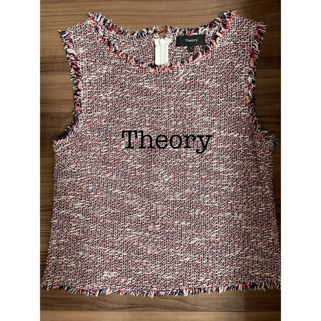 theory(セオリー)のTheory 18SS ツイードブラウス　サイズ2 レディースのトップス(シャツ/ブラウス(半袖/袖なし))の商品写真