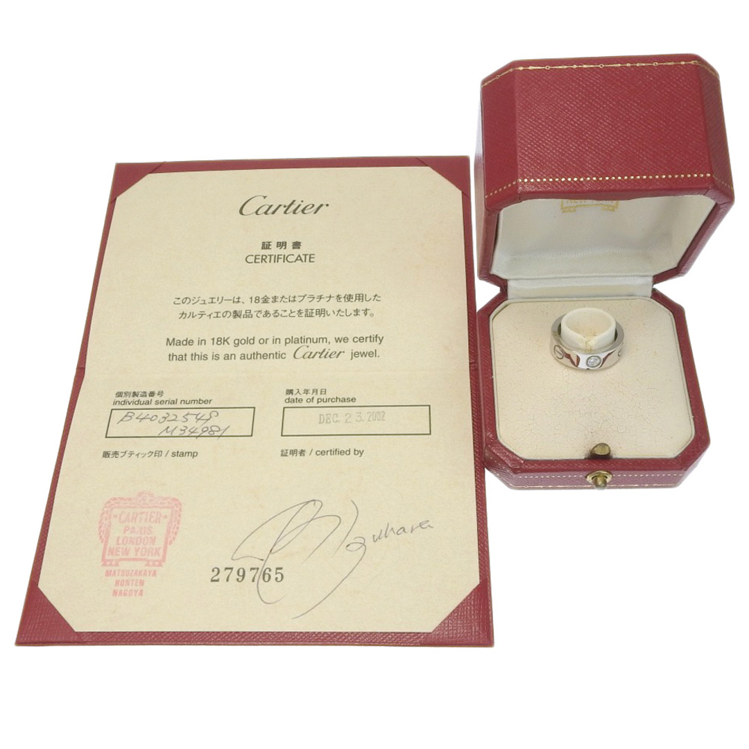Cartier(カルティエ)の【CARTIER】カルティエ ラブリング B4032549 K18ホワイトゴールド×ダイヤモンド 9号 約8.4g レディース リング・指輪 レディースのアクセサリー(リング(指輪))の商品写真
