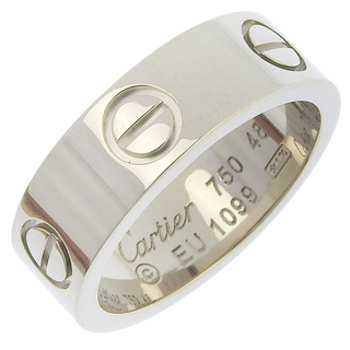 カルティエ(Cartier)の【CARTIER】カルティエ ラブリング K18ホワイトゴールド 8号 約7.0g レディース リング・指輪(リング(指輪))