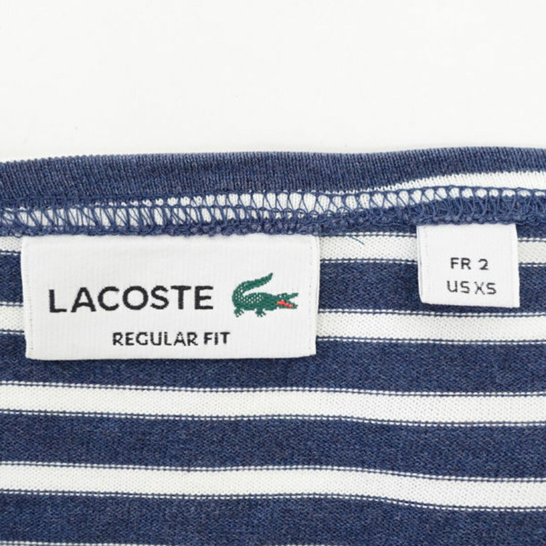 LACOSTE(ラコステ)のLACOSTE / ラコステ ◆長袖カットソー/長袖Tシャツ/ボーダー柄/ネイビー/サイズUS:XS TH6620 【メンズ/MEN/男性/ボーイズ/紳士】 メンズファッション【中古】 [0220489450] メンズのトップス(Tシャツ/カットソー(半袖/袖なし))の商品写真