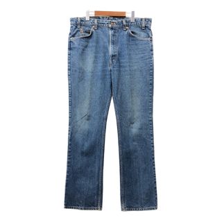 リーバイス(Levi's)の90年代 USA製 Levi's リーバイス 517 ブーツカット デニムパンツ 大きいサイズ オレンジタブ ブルー (メンズ W38 L34) 中古 古着 Q7163(デニム/ジーンズ)