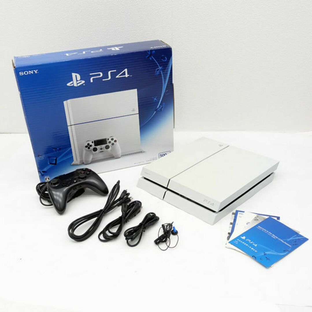 SONY(ソニー)のSONY / ソニー ◆PlayStation4 PS4 プレステ4 本体 ホワイト 500GB ※欠品あり CUH-1200A B02 家電【中古】 [0220489945] エンタメ/ホビーのゲームソフト/ゲーム機本体(家庭用ゲーム機本体)の商品写真