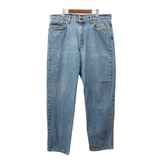 リーバイス(Levi's)の90年代 USA製 Levi's リーバイス 550 デニムパンツ 大きいサイズ ライトブルー (メンズ W38 L31) 中古 古着 Q7167(デニム/ジーンズ)