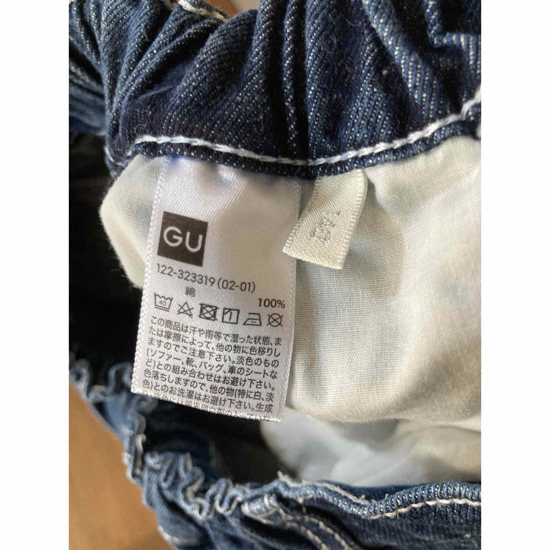 GU(ジーユー)のdevirock 半袖 カットソー GU デニムショートパンツ 140 セット キッズ/ベビー/マタニティのキッズ服女の子用(90cm~)(Tシャツ/カットソー)の商品写真