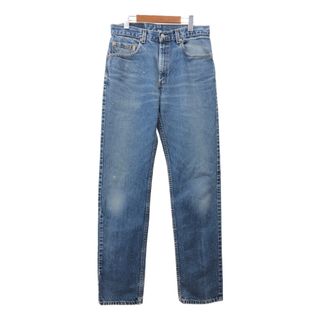 リーバイス(Levi's)の00年代 USA製 Levi's リーバイス 505 デニムパンツ ブルー (メンズ W33 L36) 中古 古着 Q7168(デニム/ジーンズ)