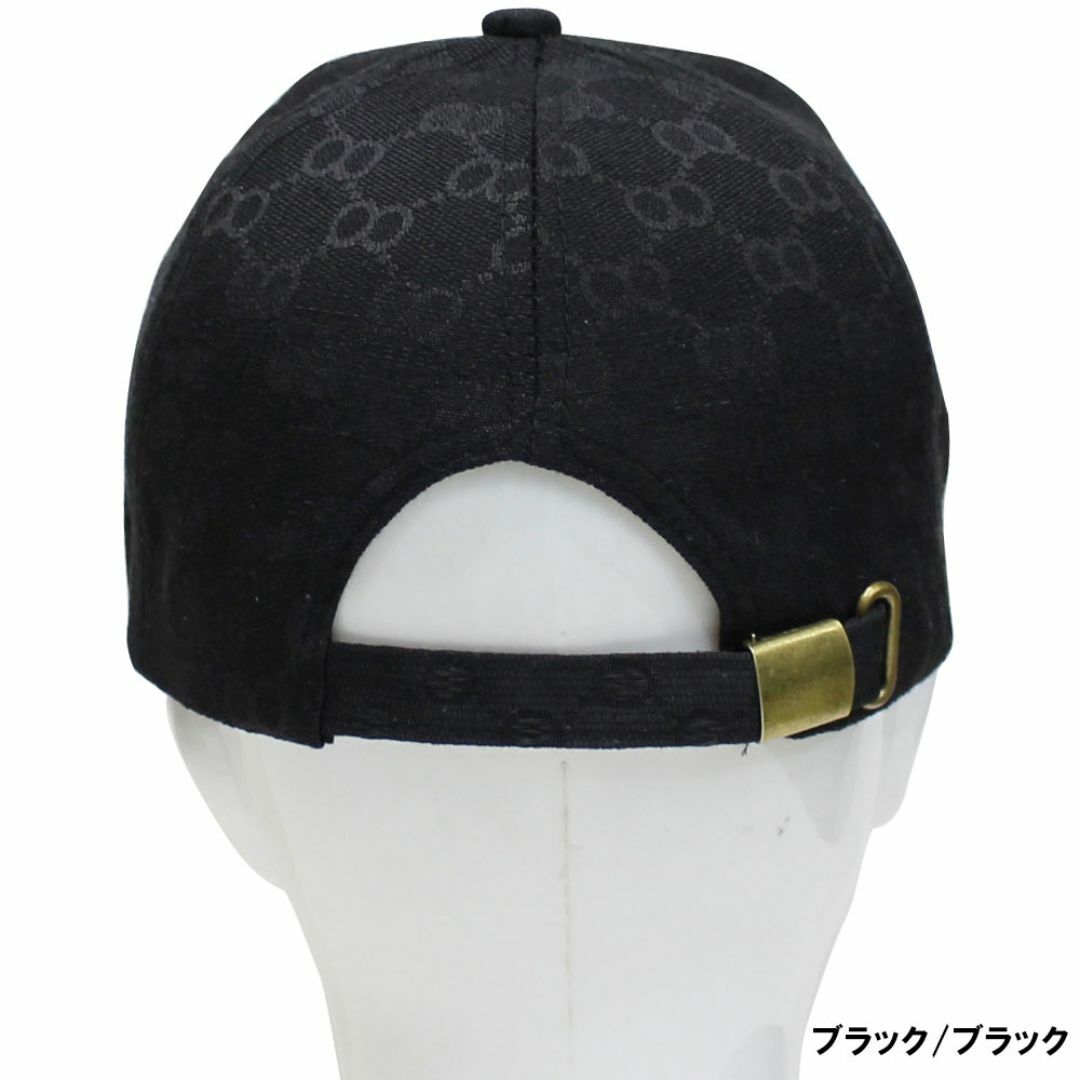 帽子 メンズ レディース キャップ モノグラム MY ブラック/ブラック メンズの帽子(キャップ)の商品写真