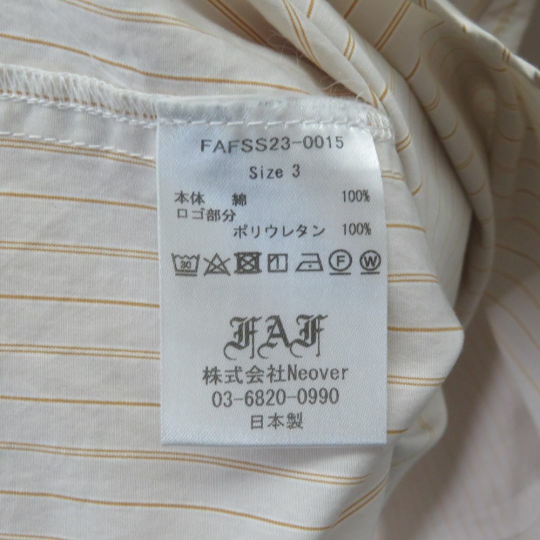 FAF 23ss Regular Collar Shirt メンズのトップス(シャツ)の商品写真