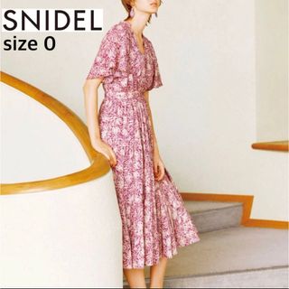 スナイデル(SNIDEL)のスナイデルsnidelロングフレアーワンピースピンク色(ロングワンピース/マキシワンピース)