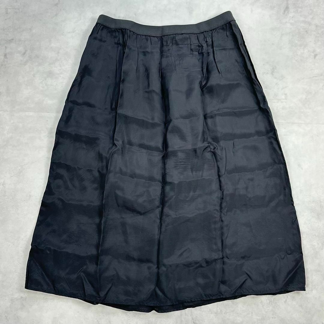 ADORE(アドーア)のADORE アドーア　滝沢真紀子着用　プリーツヘリンボーンフレアースカート　M レディースのスカート(ロングスカート)の商品写真