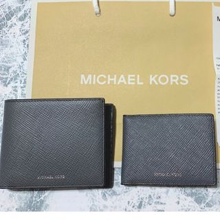 Michael Kors - 【新品未使用】マイケルコース　メンズ　折り財布　パスケース　カードケース　グレー