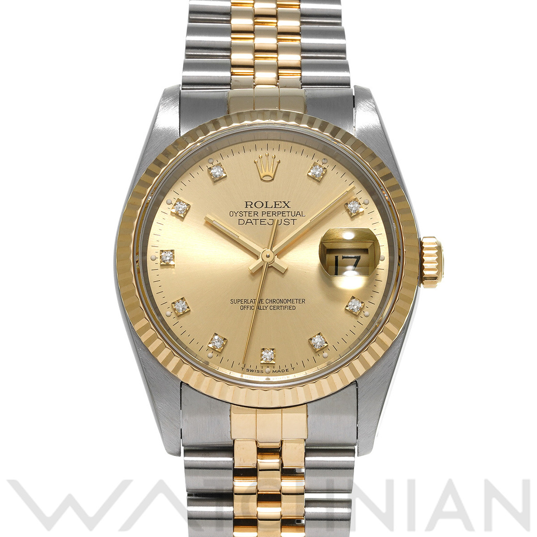 ROLEX(ロレックス)の中古 ロレックス ROLEX 16233G X番(1991年頃製造) シャンパン /ダイヤモンド メンズ 腕時計 メンズの時計(腕時計(アナログ))の商品写真
