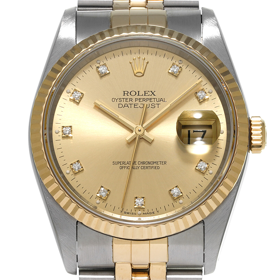 ROLEX(ロレックス)の中古 ロレックス ROLEX 16233G X番(1991年頃製造) シャンパン /ダイヤモンド メンズ 腕時計 メンズの時計(腕時計(アナログ))の商品写真