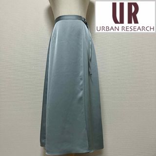 URBAN RESEARCH - アーバンリサーチ　サテンロングスカート　グリーン