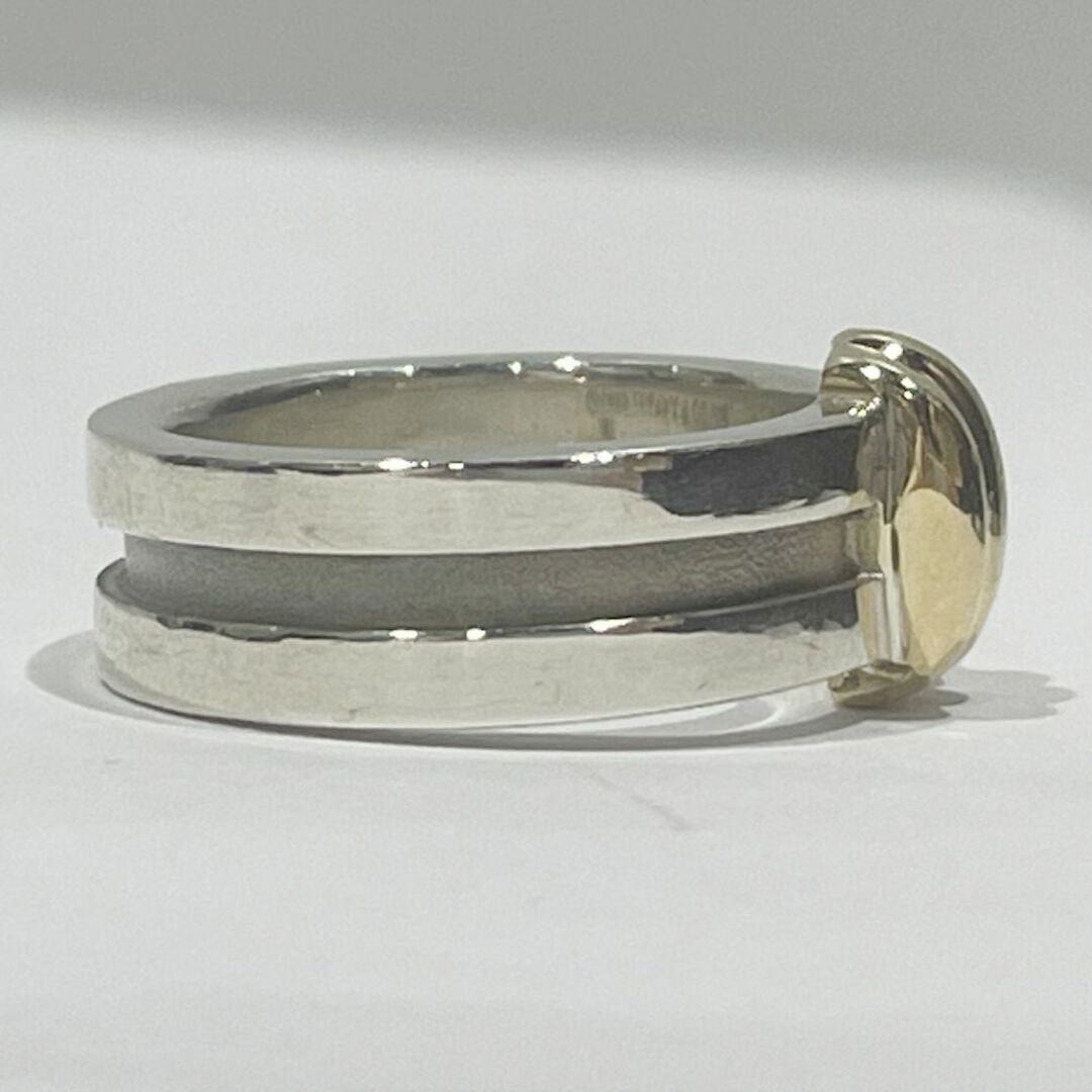 Tiffany & Co.(ティファニー)のTIFFANY&Co. リング・指輪 14号 グルーブド ウィズ 3ロウ コンビ SV925 K18YG メンズのアクセサリー(リング(指輪))の商品写真