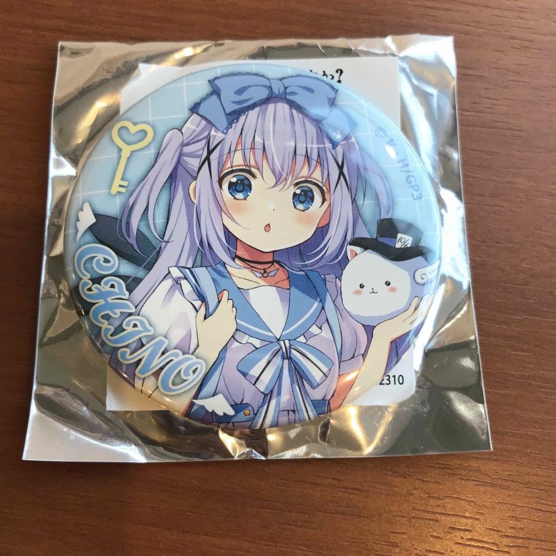 ご注文はうさぎですか？　ごちうさ　アニシュガ　缶バッジ　チノ エンタメ/ホビーのアニメグッズ(バッジ/ピンバッジ)の商品写真