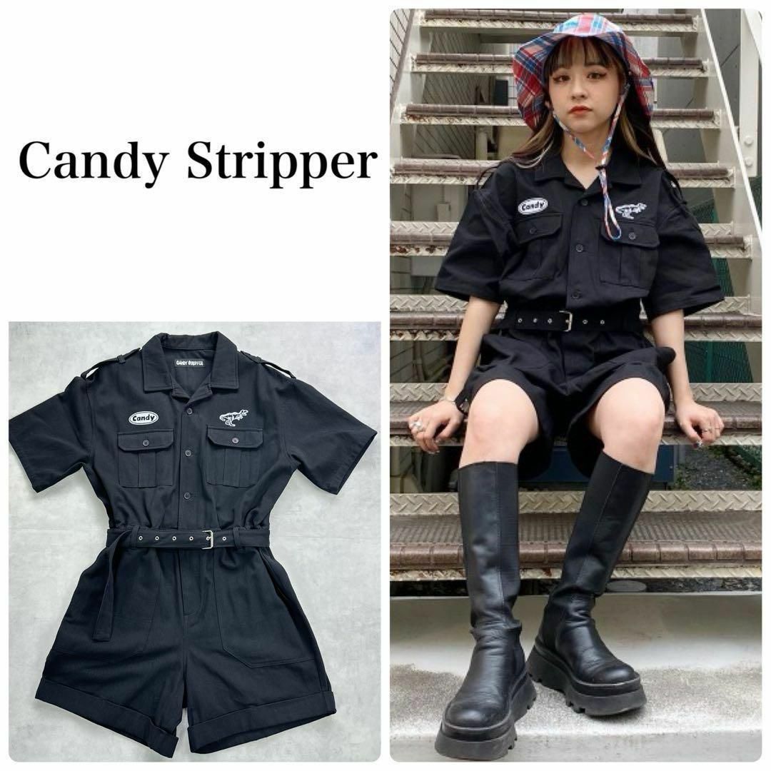 Candy Stripper キャンスパ　ADVENTURE サロペット レディースのパンツ(サロペット/オーバーオール)の商品写真