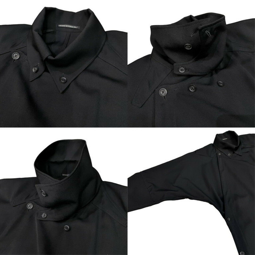 Yohji Yamamoto POUR HOMME(ヨウジヤマモトプールオム)のYohji Yamamoto Pour Homme 19AW ウールギャバジンチャンパオドレスロングコート 長袍 ジャケット ブルゾン HC-D01-531 メンズのジャケット/アウター(その他)の商品写真