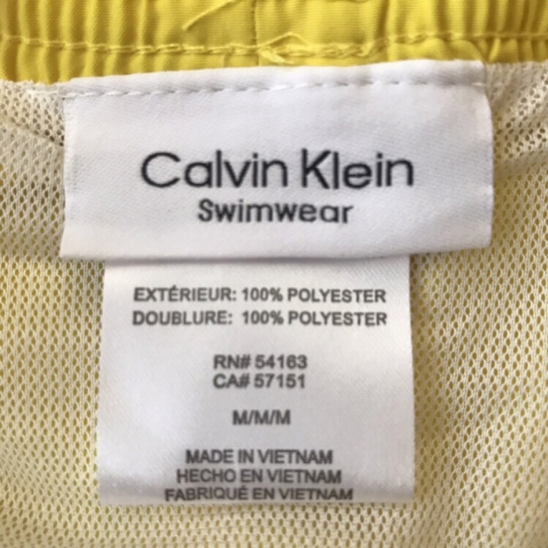 Calvin Klein(カルバンクライン)のレア【新品】カルバンクライン USA メンズ 水着 M イエロー 下着 メンズの水着/浴衣(水着)の商品写真