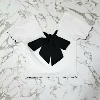 rienda リエンダ バックリボン Tシャツ  トップス