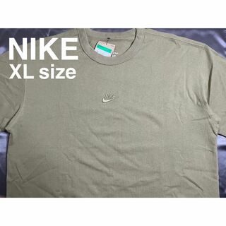 ナイキ(NIKE)の新品 XL NIKE ナイキ 刺繍ロゴ Tシャツ オリーブ シンプルT(Tシャツ/カットソー(半袖/袖なし))
