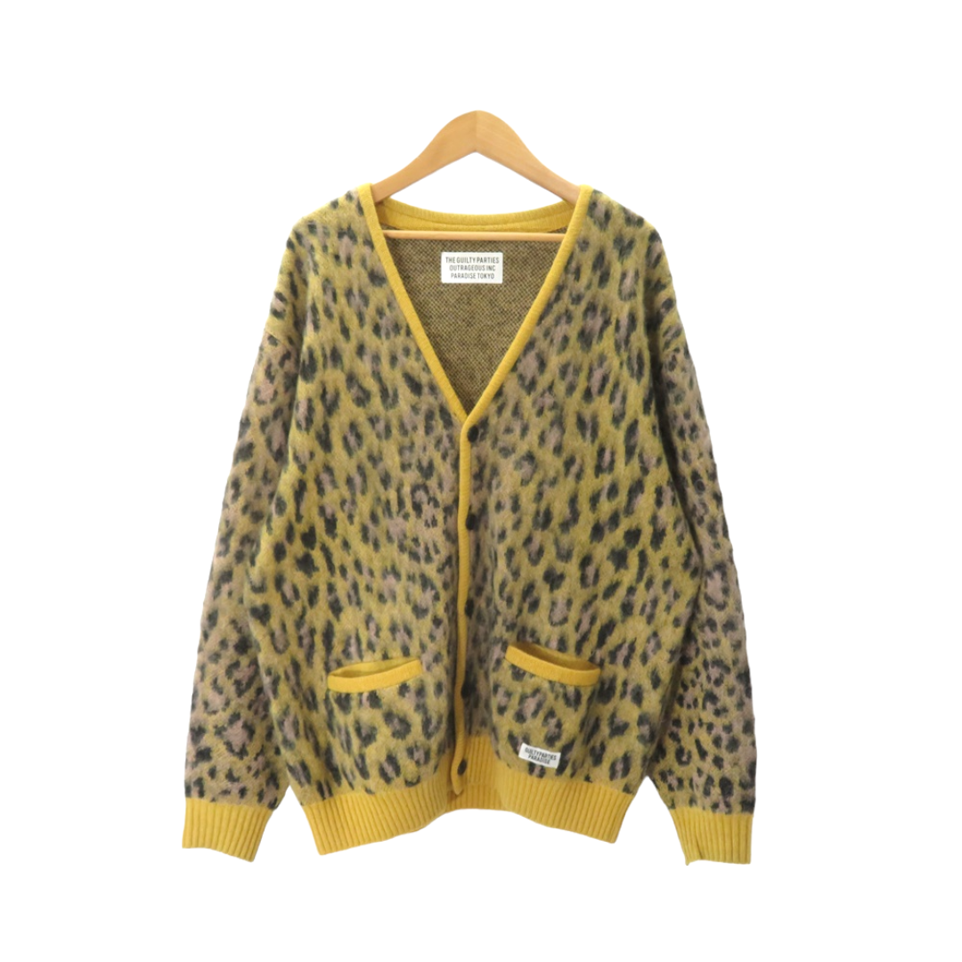 WACKO MARIA(ワコマリア)のWACKO MARIA 22aw MOHAIR KNIT CARDIGAN LEOPARD メンズのトップス(ニット/セーター)の商品写真