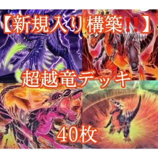 ユウギオウ(遊戯王)の遊戯王【新規入り構築！！】超越竜デッキ４０枚(Box/デッキ/パック)