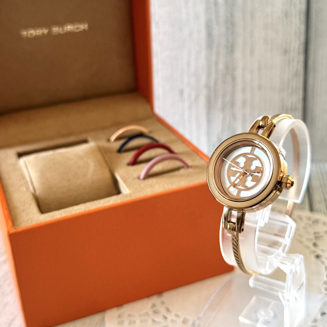 Tory Burch(トリーバーチ)の【希少】TORY BURCH トリーバーチ 腕時計 チェンジベゼルTBW4037 レディースのファッション小物(腕時計)の商品写真