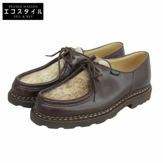 パラブーツ(Paraboot)のパラブーツ 美品 Paraboot パラブーツ ミカエル ポニー レザー チロリアンシューズ メンズ ブラウン アイボリー 41 41(その他)