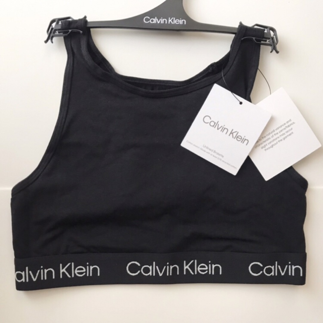 Calvin Klein(カルバンクライン)のレア ck 新品 USA カルバンクライン ブラ ショーツ 下着 黒 M レディースの下着/アンダーウェア(ブラ&ショーツセット)の商品写真