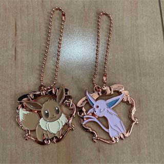 ポケモン - ポケモン一番くじ　イーブイ　エーフィ　メタル　キーホルダー　未使用☆