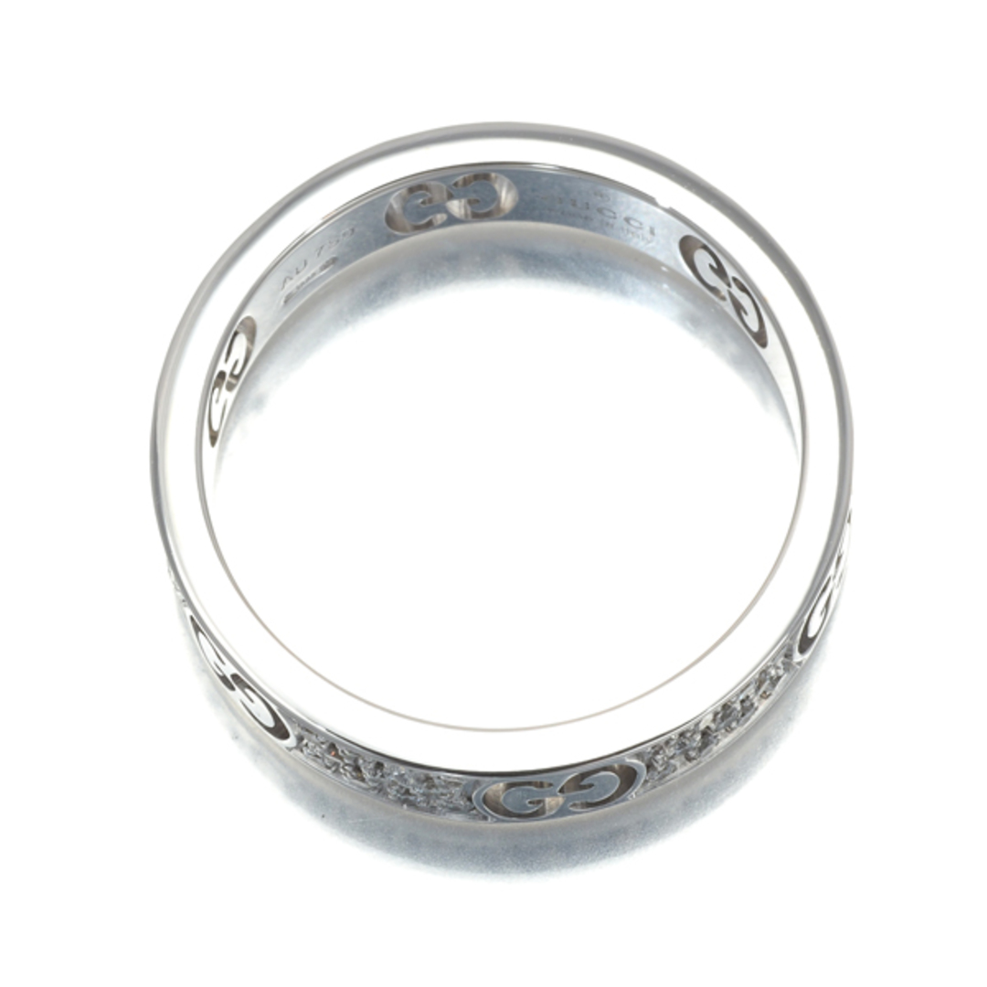 Gucci(グッチ)のグッチ リング ダイヤ アイコンスターダスト 11号 K18WG  レディースのアクセサリー(リング(指輪))の商品写真