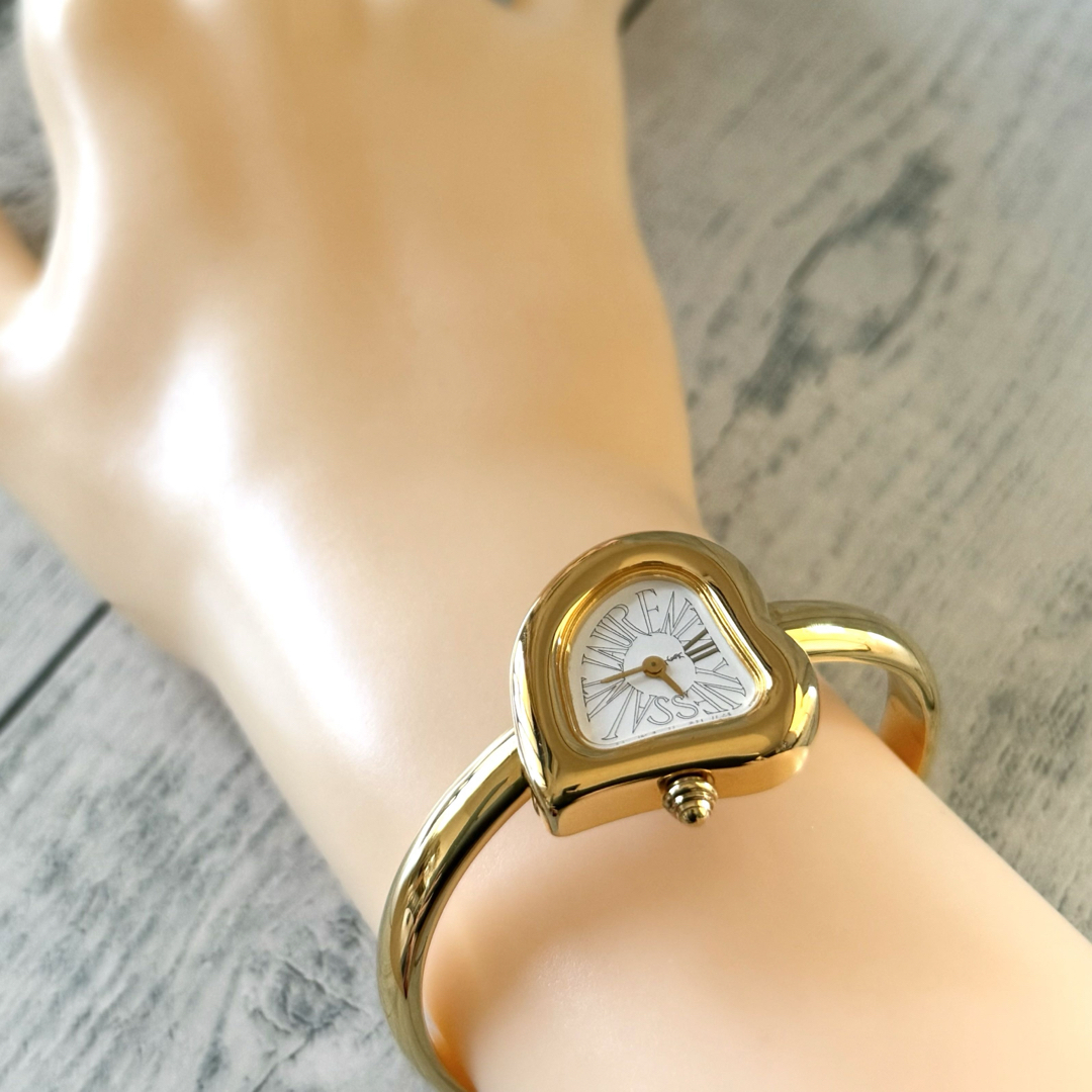 Saint Laurent(サンローラン)の【電池交換済】Yves Saint Laurent サンローラン ハートベゼル金 レディースのファッション小物(腕時計)の商品写真