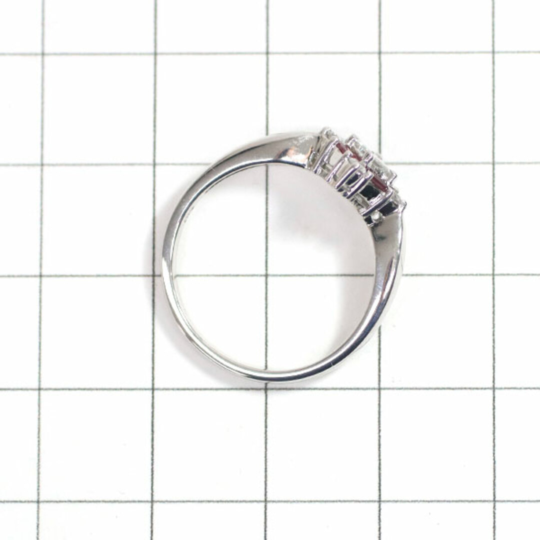 K18WG ルビー ダイヤモンド リング 0.25ct D0.28ct レディースのアクセサリー(リング(指輪))の商品写真