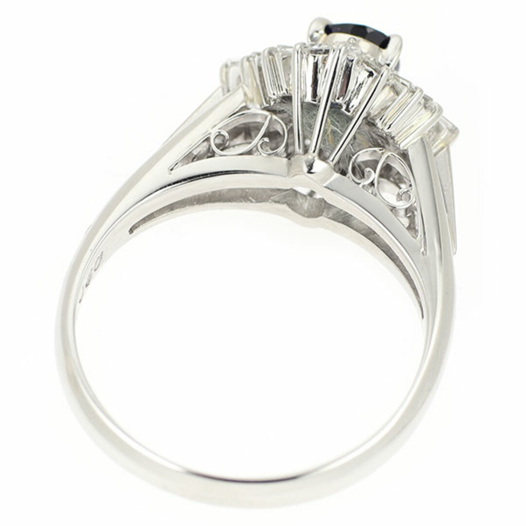 Pt900 サファイア ダイヤモンド リング 0.60ct D0.44ct レディースのアクセサリー(リング(指輪))の商品写真
