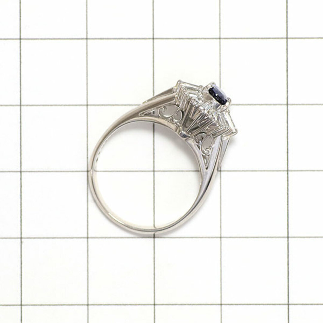 Pt900 サファイア ダイヤモンド リング 0.60ct D0.44ct レディースのアクセサリー(リング(指輪))の商品写真