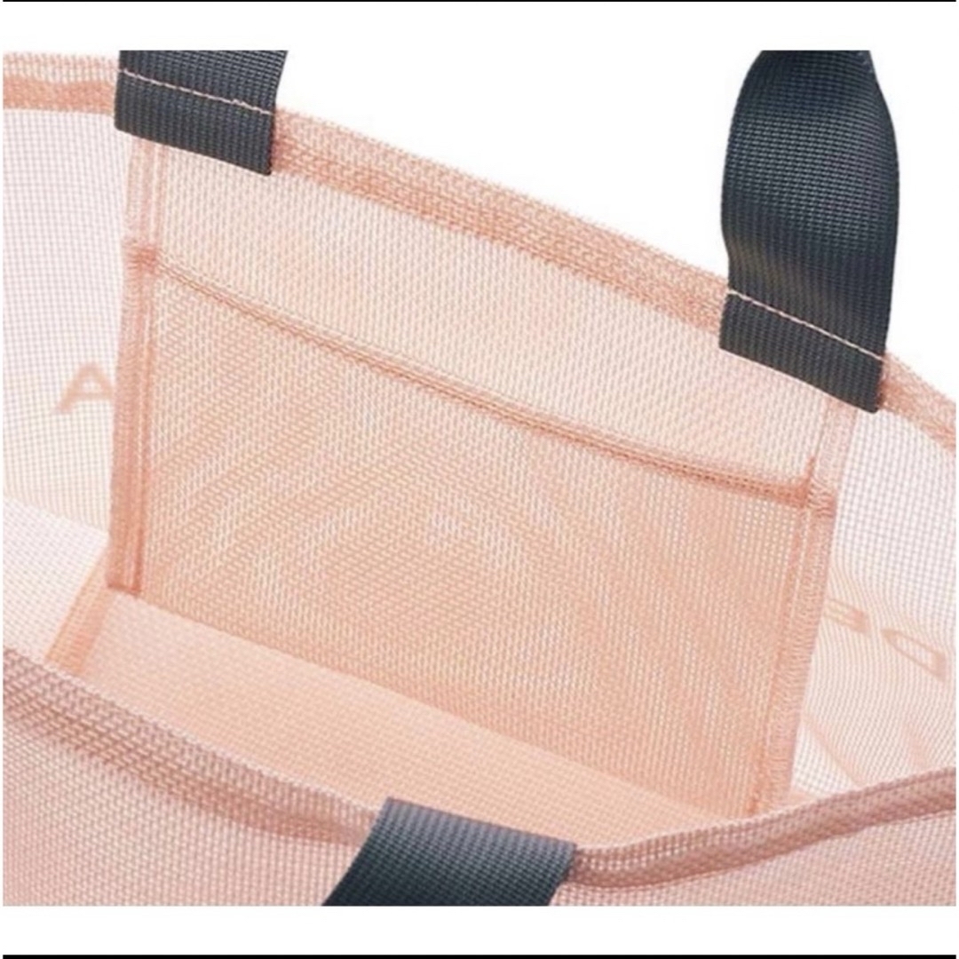 DEAN & DELUCA(ディーンアンドデルーカ)のディーンアンドデルーカ メッシュトートバッグ スモークピンク 正規品 限定品 レディースのバッグ(エコバッグ)の商品写真