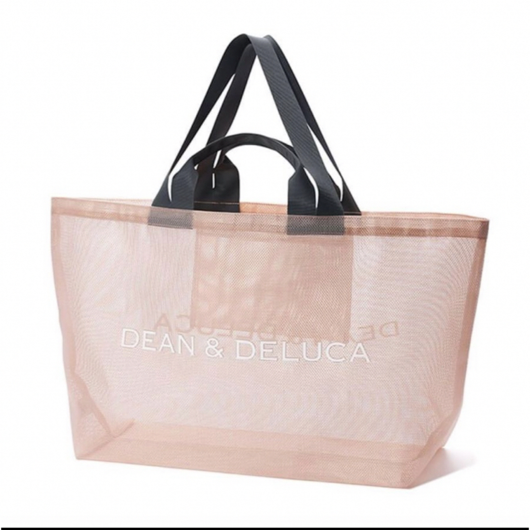 DEAN & DELUCA(ディーンアンドデルーカ)のディーンアンドデルーカ メッシュトートバッグ スモークピンク 正規品 限定品 レディースのバッグ(エコバッグ)の商品写真