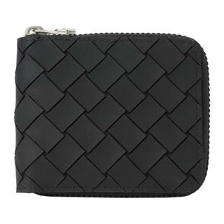 Bottega Veneta - 新品 ボッテガヴェネタ BOTTEGA VENETA 2つ折り財布 MINI ZIP WALLET ブラック