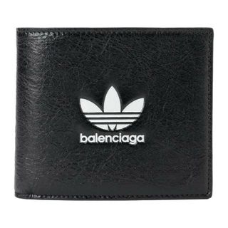 Balenciaga - 新品 バレンシアガ BALENCIAGA 2つ折り財布 バレンシアガ×アディダス ブラック